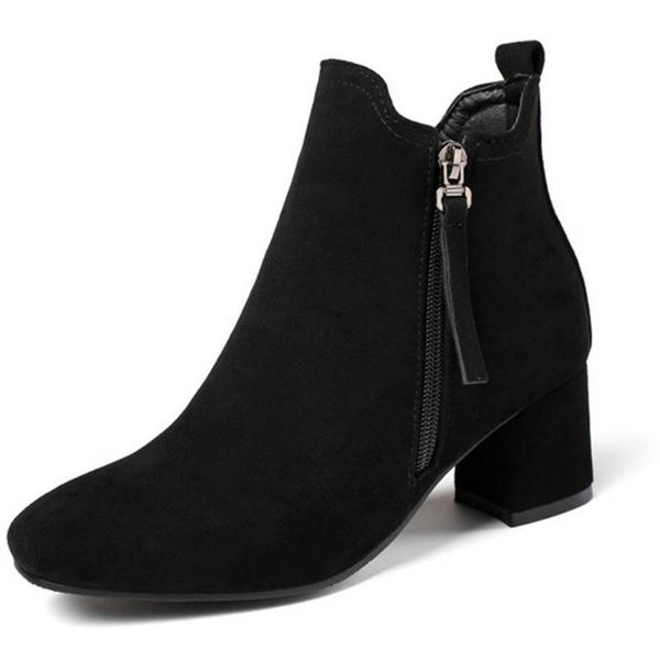 boots 2021 flock flower zipper ankle square high heel fashion women shoes autumn winter keep warm short size 34-43, Black
boots 2021 flock flower zipper ankle square high heel fashion women shoes autumn winter keep warm short size 34-43, Black