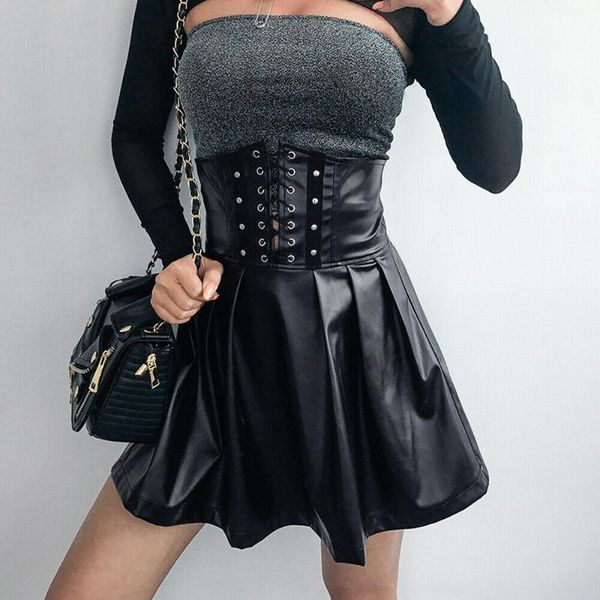 skirts women's zipper pu leather high waist knee skater flared pleated short ladies bodycon solid a-line, Black
skirts women's zipper pu leather high waist knee skater flared pleated short ladies bodycon solid a-line, Black