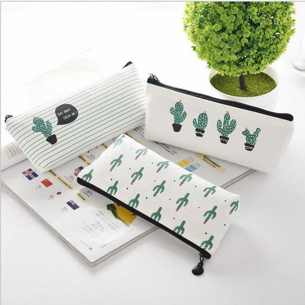 canvas pencil case creative cute zipper cactus stationery storage simple and large capacity bags
canvas pencil case creative cute zipper cactus stationery storage simple and large capacity bags