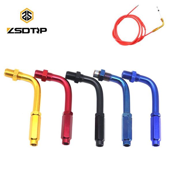 motorcycle brakes zsdtrp cnc aluminum 90 degree throttle cable adjuster