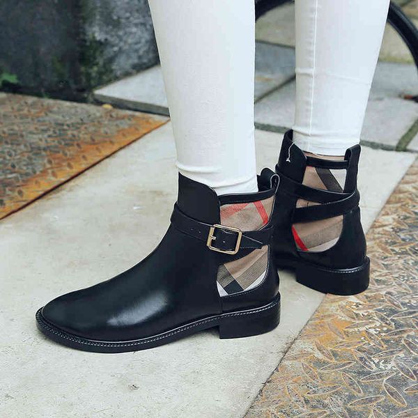 spring autumn fashion woman ankle boots black genuine leather botas mujer low heels soft
spring autumn fashion woman ankle boots black genuine leather botas mujer low heels soft