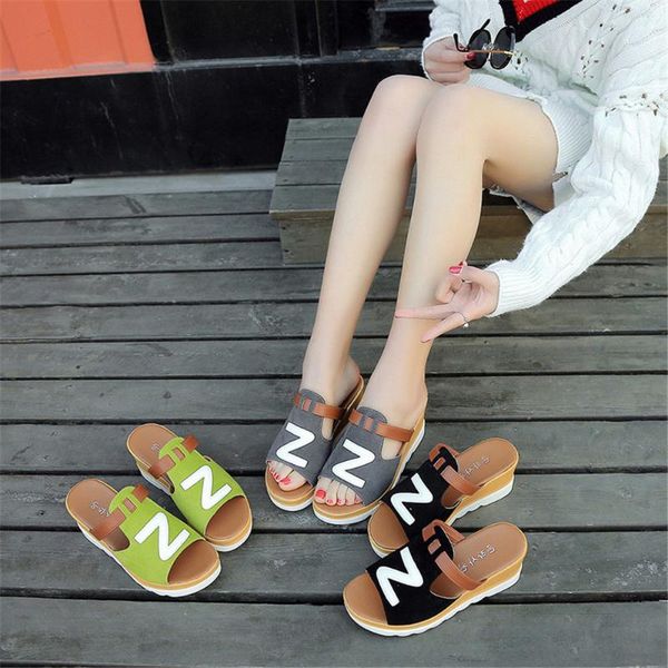 slippers women summer casual fashion solid color wedges peep toe flatform shoes sandals slipper, Black
slippers women summer casual fashion solid color wedges peep toe flatform shoes sandals slipper, Black