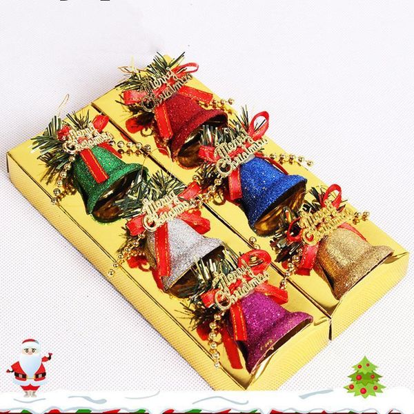 christmas decorations 6pcs/1 set ornament tree ball accessories 5cm bell hanging home party decor
christmas decorations 6pcs/1 set ornament tree ball accessories 5cm bell hanging home party decor