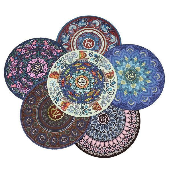 yoga mats round color printed meditation mat fitness practice pad non-slip rubber home sofa cushion
yoga mats round color printed meditation mat fitness practice pad non-slip rubber home sofa cushion