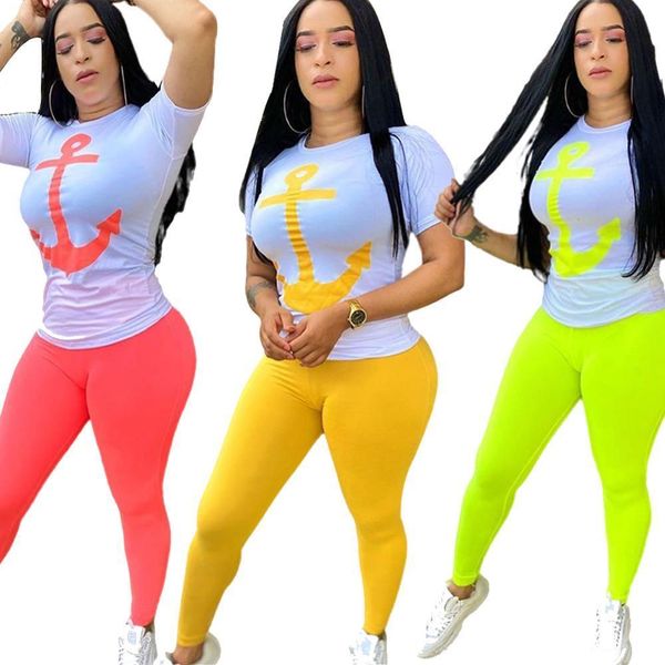 printting short sleeve women tracksuits round neck t shirt and solid color pencil trousers casual suits summer two piece, Gray
printting short sleeve women tracksuits round neck t shirt and solid color pencil trousers casual suits summer two piece, Gray