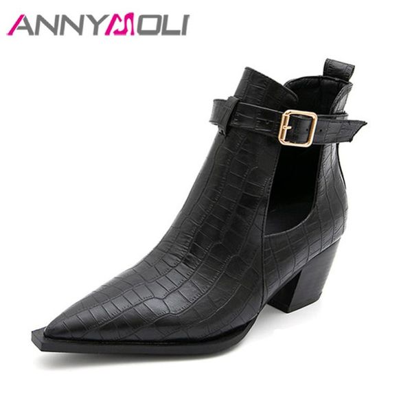 boots annymoli ankle women shoes buckle high heel short pointed toe thick heels lady autumn black white big size 45
boots annymoli ankle women shoes buckle high heel short pointed toe thick heels lady autumn black white big size 45