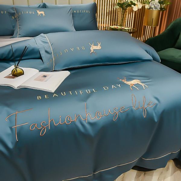 bedding sets nordic style summer silk light luxury 4pcs ice naked sleeping european-style bed linen quilt cover sheet
bedding sets nordic style summer silk light luxury 4pcs ice naked sleeping european-style bed linen quilt cover sheet