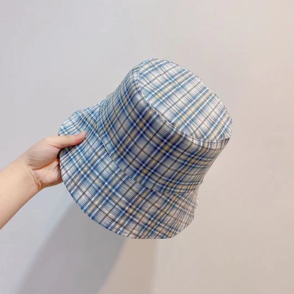 2021 new english preautumn style double-sided plaid cotton fisherman hat simple versatile ins breathable four seasons hats, Blue;gray
2021 new english preautumn style double-sided plaid cotton fisherman hat simple versatile ins breathable four seasons hats, Blue;gray