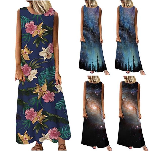 casual dresses summer women vintage sleeveless dress floral printed long cotton linen sundress baggy beach vestido, Black;gray
casual dresses summer women vintage sleeveless dress floral printed long cotton linen sundress baggy beach vestido, Black;gray