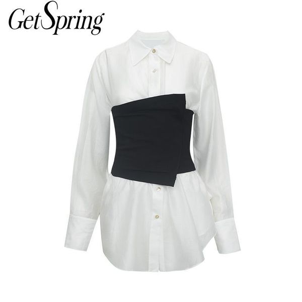 women's blouses & shirts getspring women blouse color matching long sleeve fake two shirt perspective white irregular
women's blouses & shirts getspring women blouse color matching long sleeve fake two shirt perspective white irregular