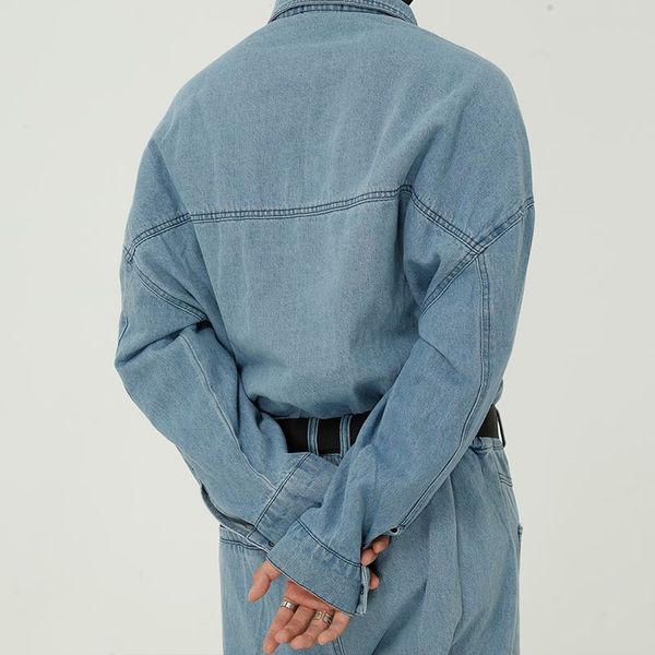 mcikkny men's loose casual bib overalls with belt multi pockets jeans jumpsuit for male hip hop size -xl, Blue
mcikkny men's loose casual bib overalls with belt multi pockets jeans jumpsuit for male hip hop size -xl, Blue