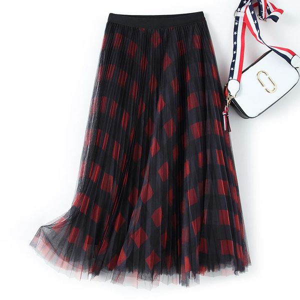 skirts plaid skirt women spring tutu for high waist midi pleated femme autumn mesh a-line womens, Black
skirts plaid skirt women spring tutu for high waist midi pleated femme autumn mesh a-line womens, Black
