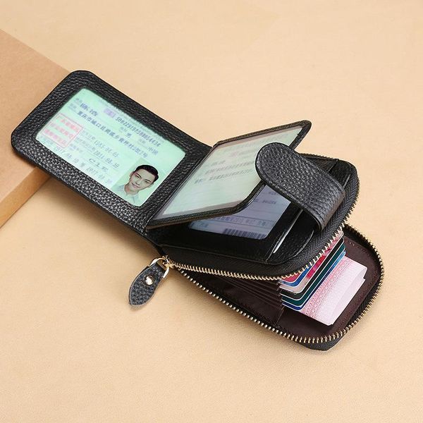 card holders large capacity more function short wallet rfid genuine leather universal wallets purses for men black brown red, Brown;gray
card holders large capacity more function short wallet rfid genuine leather universal wallets purses for men black brown red, Brown;gray