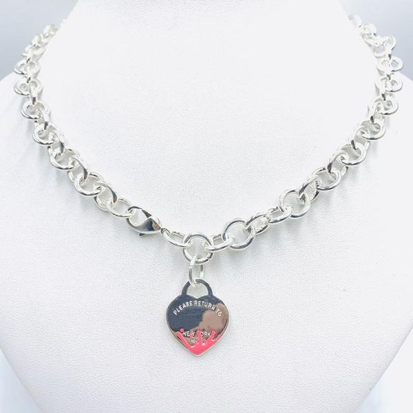 chains 1:1 original logo 925 sterling silver heart-shaped splash pendant o word necklace, holiday jewelry gift for ladies
chains 1:1 original logo 925 sterling silver heart-shaped splash pendant o word necklace, holiday jewelry gift for ladies