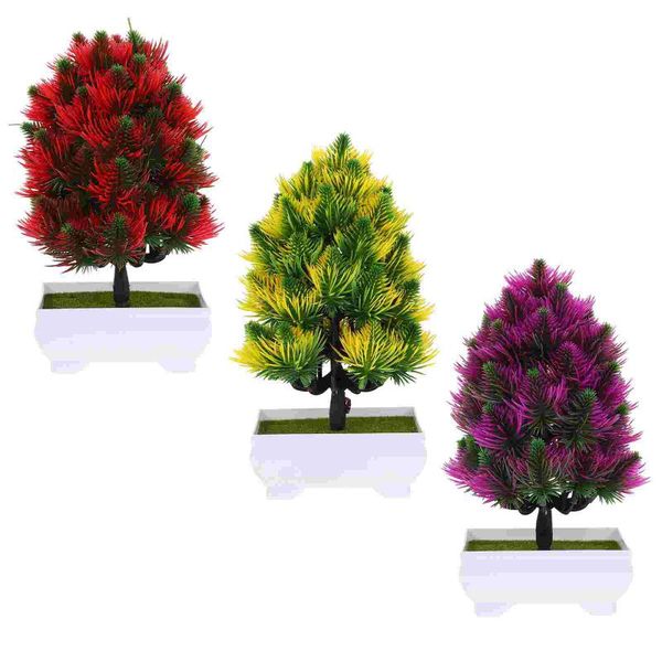 decorative flowers & wreaths 3pcs small pine potting artificial plant adornments simulation bonsai
decorative flowers & wreaths 3pcs small pine potting artificial plant adornments simulation bonsai