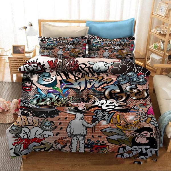 bedding sets hip hop culture duvet cover graffiti 2/3pcs set for kids boys young man adults games sports quilt with pillowcases
bedding sets hip hop culture duvet cover graffiti 2/3pcs set for kids boys young man adults games sports quilt with pillowcases