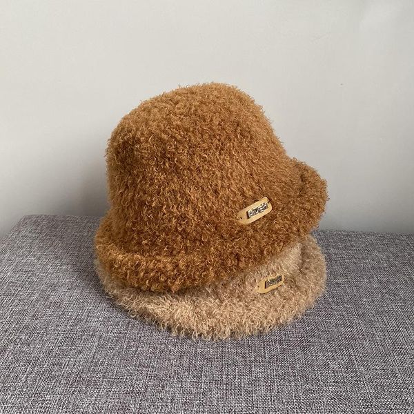 wide brim hats teddy roll cute bucket autumn and winter ins style sweet plush fisherman hat small label curling warm basin, Blue;gray
wide brim hats teddy roll cute bucket autumn and winter ins style sweet plush fisherman hat small label curling warm basin, Blue;gray