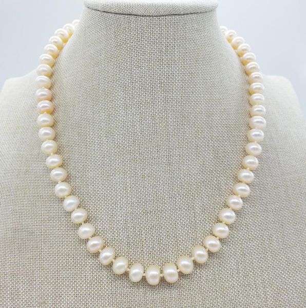 chokers 5a/ 9-10mm classic natural pearl necklace for women gift mother white/pink/purple / black 18", Golden;silver
chokers 5a/ 9-10mm classic natural pearl necklace for women gift mother white/pink/purple / black 18", Golden;silver