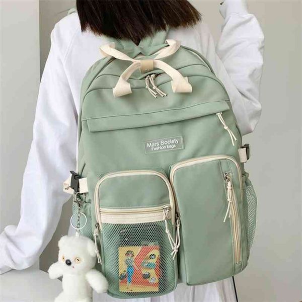 dcimor large capacity double-deck waterproof nylon women backpack multi-pocket ring buckle portable college girl's schoolbag 210922
dcimor large capacity double-deck waterproof nylon women backpack multi-pocket ring buckle portable college girl's schoolbag 210922