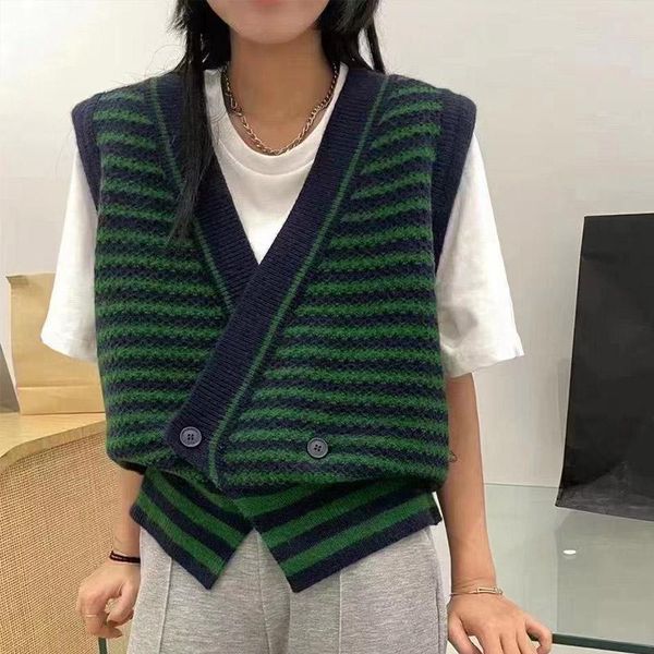 women's knits & tees knitted vest sweater wavy striped v-neck sleeveless cirss-cross cardigan sweaters casual fashion sweet ladies knit, White
women's knits & tees knitted vest sweater wavy striped v-neck sleeveless cirss-cross cardigan sweaters casual fashion sweet ladies knit, White