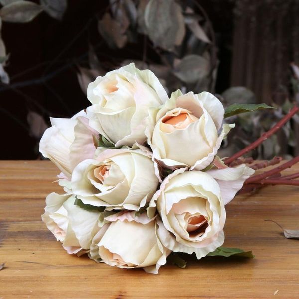 decorative flowers & wreaths 7 pieces rose per bouquet artificial for wedding bride holding quality silk holiday party home decorations
decorative flowers & wreaths 7 pieces rose per bouquet artificial for wedding bride holding quality silk holiday party home decorations