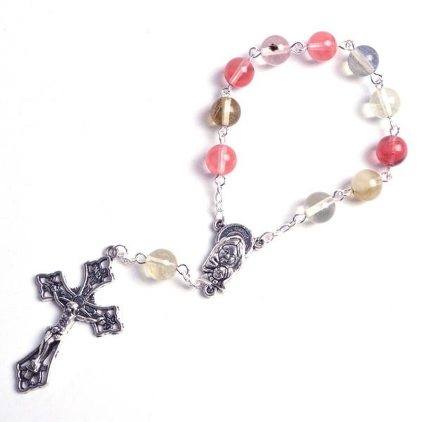 chokers fashion round transparent colorful stone beads mary and child jesus catholic decade rosary, Golden;silver
chokers fashion round transparent colorful stone beads mary and child jesus catholic decade rosary, Golden;silver