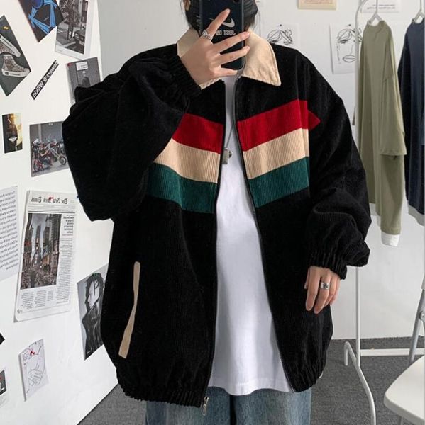 men's jackets 2021 fashion spring jacket hip hop striped print harajuku men brand streetwear mens coats zipper outerwear w1597, Black;brown
men's jackets 2021 fashion spring jacket hip hop striped print harajuku men brand streetwear mens coats zipper outerwear w1597, Black;brown