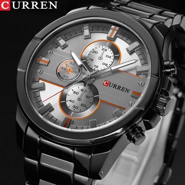 wristwatches curren watches men quartz fashion casual male sports watch full steel military relogio masculino, Slivery;brown
wristwatches curren watches men quartz fashion casual male sports watch full steel military relogio masculino, Slivery;brown