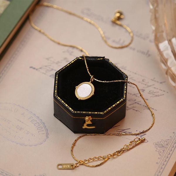 chains retro fashion french lolita style shell stone exquisite pendant necklace women gold clavicle chain stainless steel jewelry, Silver
chains retro fashion french lolita style shell stone exquisite pendant necklace women gold clavicle chain stainless steel jewelry, Silver