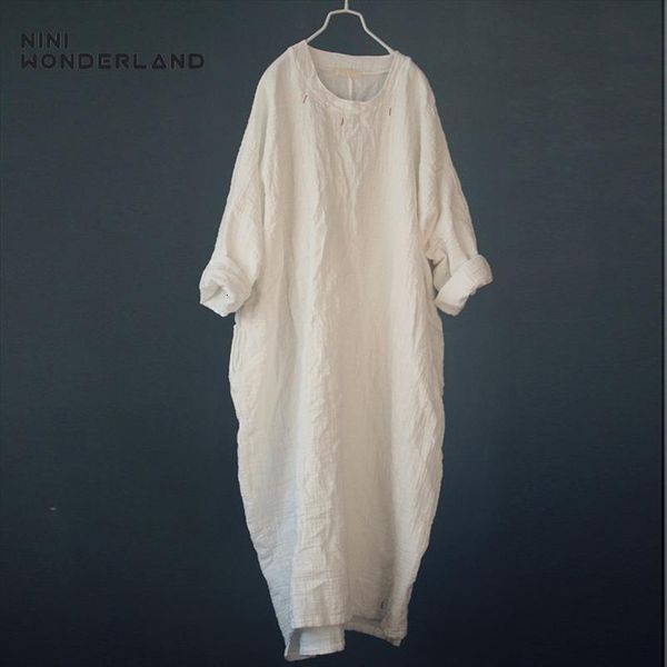 autumn plus size spring casual women dress long robe loose big cotton linen lady vintage dresses, Black;gray
autumn plus size spring casual women dress long robe loose big cotton linen lady vintage dresses, Black;gray