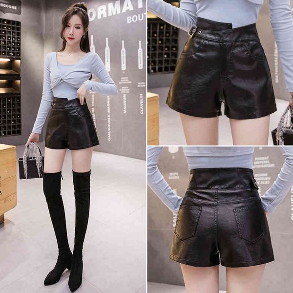 mozuleva style for the autumn high-waist plutonium leather washing irregular broad-legged women's shorts, White
mozuleva style for the autumn high-waist plutonium leather washing irregular broad-legged women's shorts, White