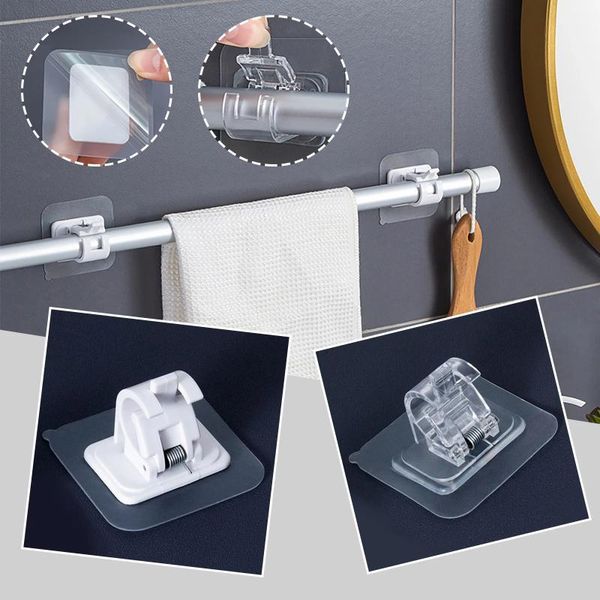hooks & rails 2pcs plastic curtain rod bracket seamless adjustable wall self adhesive rods hanger for home bearing weight
hooks & rails 2pcs plastic curtain rod bracket seamless adjustable wall self adhesive rods hanger for home bearing weight