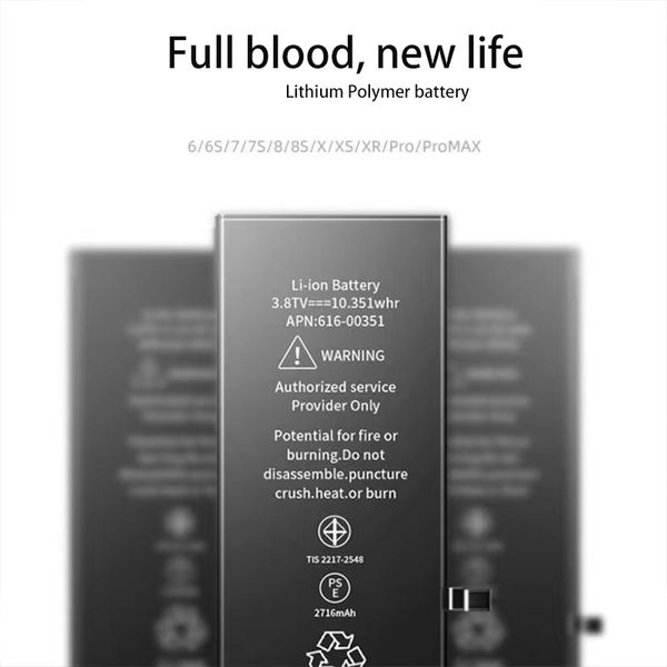 batteries 100% brand new battery standard capacity all models excellent quality for 5 6 6s 6p 6sp 7 7p 8 8p x xr xs maxs 11 12 pro max 0 cyc
batteries 100% brand new battery standard capacity all models excellent quality for 5 6 6s 6p 6sp 7 7p 8 8p x xr xs maxs 11 12 pro max 0 cyc