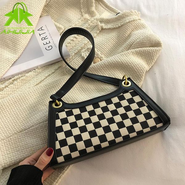evening bags retro casual women's totes shoulder bag fashion checkered shopping luxury pu leather handbags 2021 designer armpit
evening bags retro casual women's totes shoulder bag fashion checkered shopping luxury pu leather handbags 2021 designer armpit