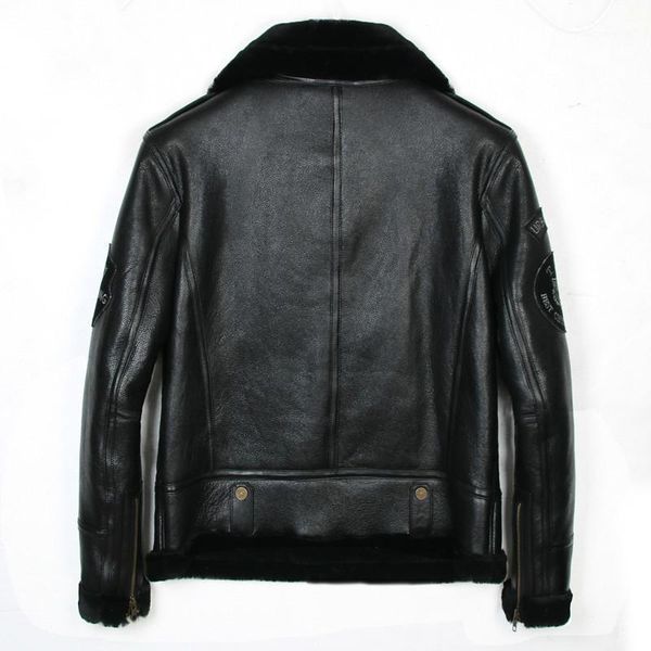 men's leather & faux men sheep shearing real fur natural wool coat for mens clothing winter jacket jaqueta de couro pm-4 yy761, Black
men's leather & faux men sheep shearing real fur natural wool coat for mens clothing winter jacket jaqueta de couro pm-4 yy761, Black