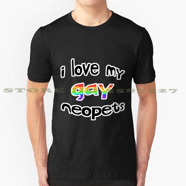 men's t-shirts i love my gay neopets graphic custom funny tshirt, White;black
men's t-shirts i love my gay neopets graphic custom funny tshirt, White;black