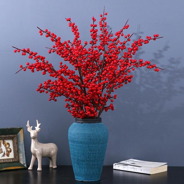 2pcs wholesale artificial red berry christmas picks holly branches for holiday party decorations decoration
2pcs wholesale artificial red berry christmas picks holly branches for holiday party decorations decoration