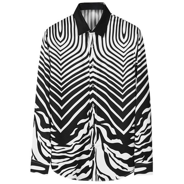 men's casual shirts nice men luxurious classic zebra stripes fashion cotton shirt pocket long-sleeves s 2xl #d231, White;black
men's casual shirts nice men luxurious classic zebra stripes fashion cotton shirt pocket long-sleeves s 2xl #d231, White;black