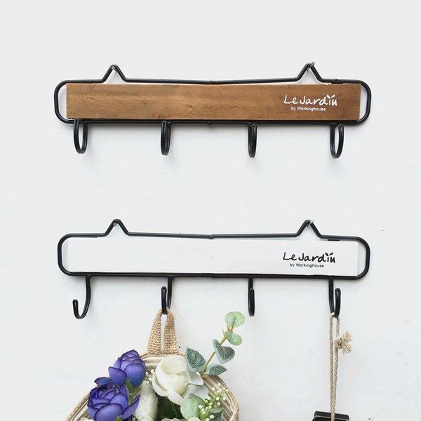 hooks & rails creative garden retro wooden wrought iron 4 hook wall hanging decoration clothes hat key furniture bedroom shelf stora
hooks & rails creative garden retro wooden wrought iron 4 hook wall hanging decoration clothes hat key furniture bedroom shelf stora
