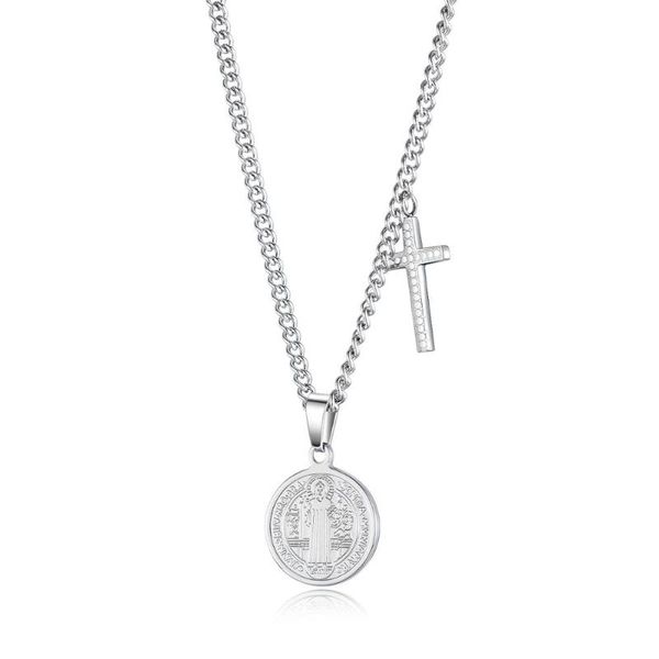 chains cross stainless steel jesus titanium men's pendant necklace accessories wholesale, Silver
chains cross stainless steel jesus titanium men's pendant necklace accessories wholesale, Silver