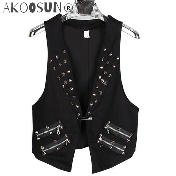 men's vests nightclubs bars male singers europe stage sleeveless slim rivet costumes tide korean personality hip-hop men, Black;white
men's vests nightclubs bars male singers europe stage sleeveless slim rivet costumes tide korean personality hip-hop men, Black;white