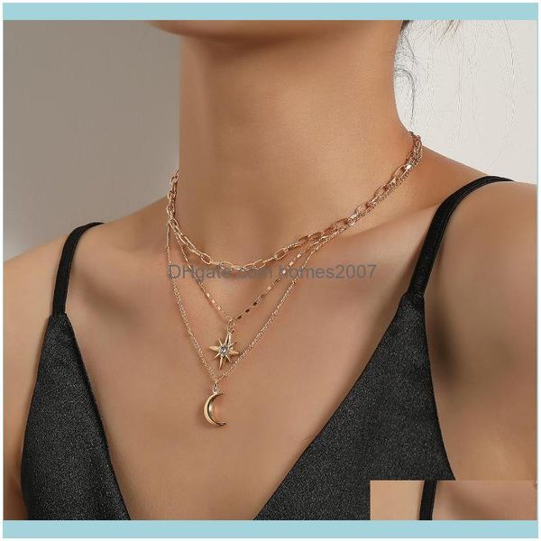 necklaces & pendants jewelryvintage multilayer crystal pendant necklace women gold color chains drop delivery 2021 1spjy, Silver
necklaces & pendants jewelryvintage multilayer crystal pendant necklace women gold color chains drop delivery 2021 1spjy, Silver