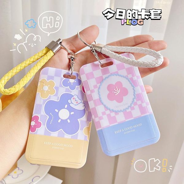 card holders kawaii flower grid holder cute keychain bus school protective sleeve id bank protect case cover, Brown;gray
card holders kawaii flower grid holder cute keychain bus school protective sleeve id bank protect case cover, Brown;gray