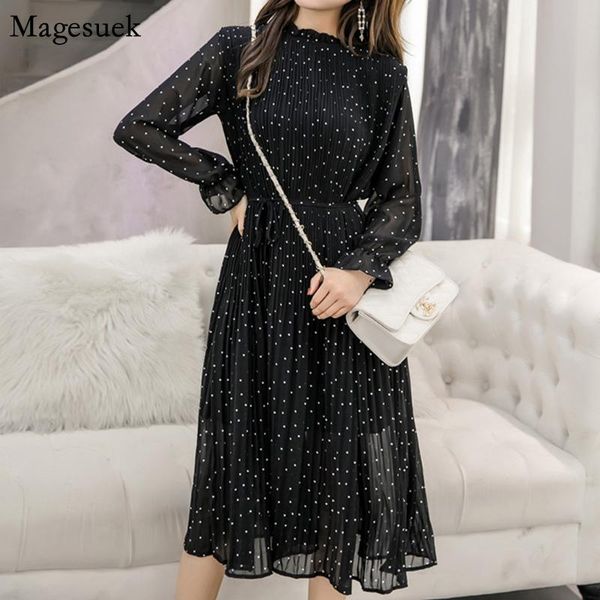 casual dresses black chiffon dress summer 2021 long sleeve polka dot elegant women party for vestido 3670, Black;gray
casual dresses black chiffon dress summer 2021 long sleeve polka dot elegant women party for vestido 3670, Black;gray