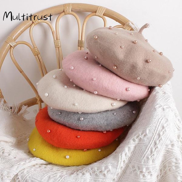 colors wool cute baby girls beret hats 2021 autumn winter warm hat pearls/flower painter hair accessories 2-6y caps &, Yellow
colors wool cute baby girls beret hats 2021 autumn winter warm hat pearls/flower painter hair accessories 2-6y caps &, Yellow