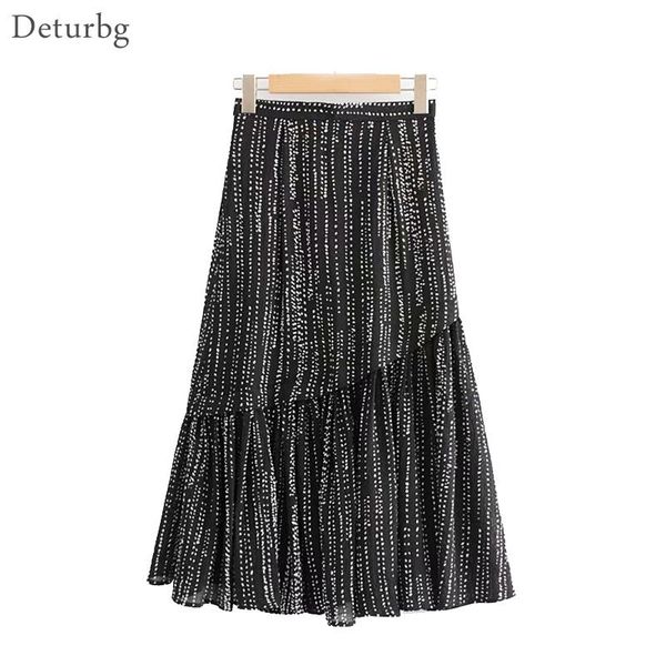 skirts women's elegant dot print midi skirt ladies casual high waist side zipper chiffon black saias faldas 2021 summer sk327
skirts women's elegant dot print midi skirt ladies casual high waist side zipper chiffon black saias faldas 2021 summer sk327