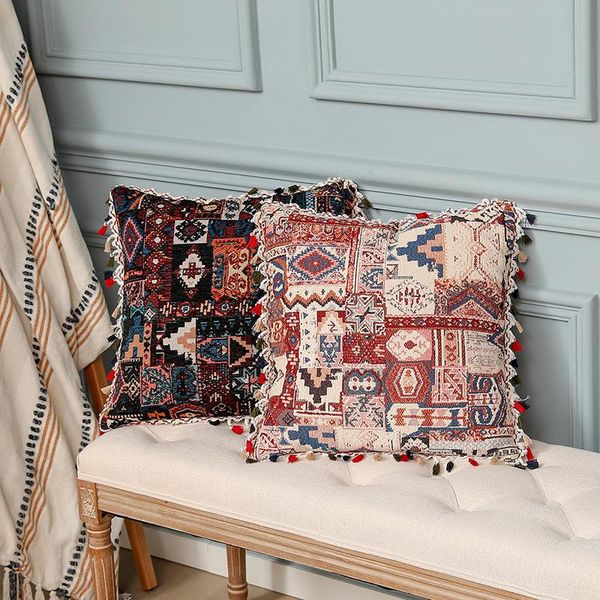 cushion/decorative pillow chenille tassel jacquard cover 45cm bohemian color geometric embroidery cushion office chair sofa decor pillowcase
cushion/decorative pillow chenille tassel jacquard cover 45cm bohemian color geometric embroidery cushion office chair sofa decor pillowcase