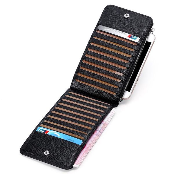card holders genuine leather holder long wallet men woman driver license cow slim for s id cardholder, Brown;gray
card holders genuine leather holder long wallet men woman driver license cow slim for s id cardholder, Brown;gray
