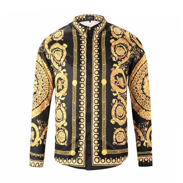 Men's Fashion Shirts 3d Long Sleeve Fashion Show High End Grade Printed Gold Flower Carving Pattern
Men's Fashion Shirts 3d Long Sleeve Fashion Show High End Grade Printed Gold Flower Carving Pattern