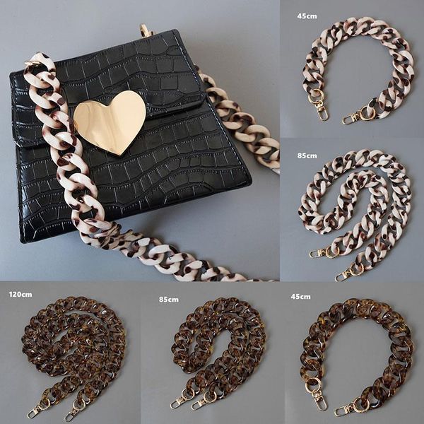 bag parts & accessories fashion woman handbag accessory beige leopard acrylic resin chain luxury amber strap women shoulder cute clutch chai, Black 
bag parts & accessories fashion woman handbag accessory beige leopard acrylic resin chain luxury amber strap women shoulder cute clutch chai, Black